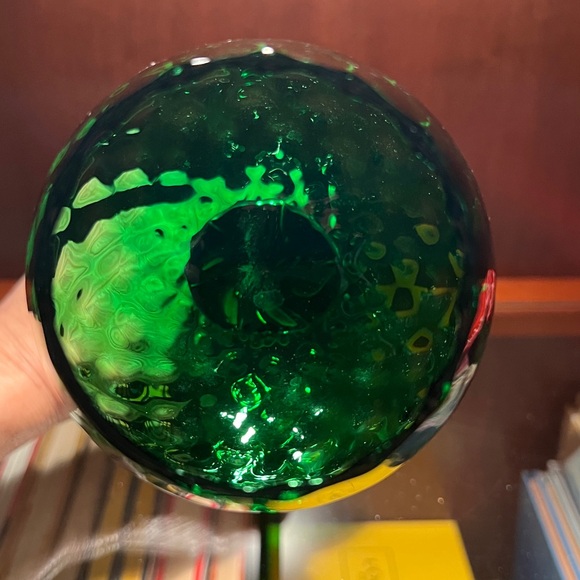 dabs made in Italy Empoli Optic Swirl Glass Vase - Picture 6 of 9